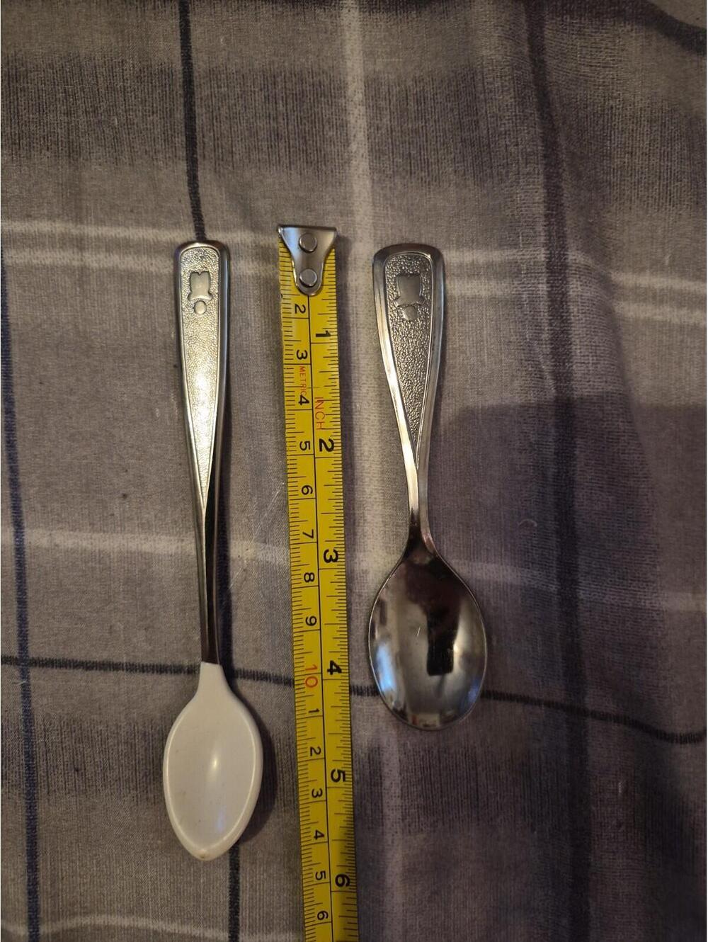 80 The First Years Stainless Steel Baby Spoons Soft  Tip SET OF 2 4.5 & 5.5 Inch